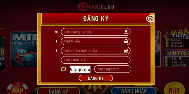 Cung cấp thông tin chính xác khi đăng ký tài khoản Manclub