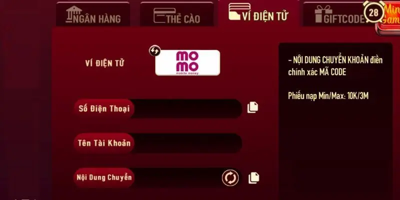 Phương thức thanh toán qua Momo cũng rất được yêu thích